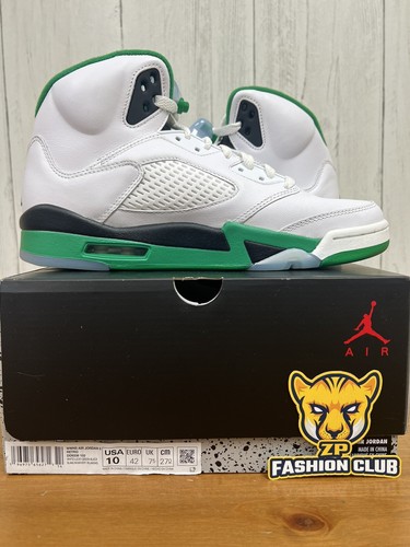 Pre-owned Jordan Air  5 Lucky Green Dd9336-103 Women Size 9.5-12 In Multicolor