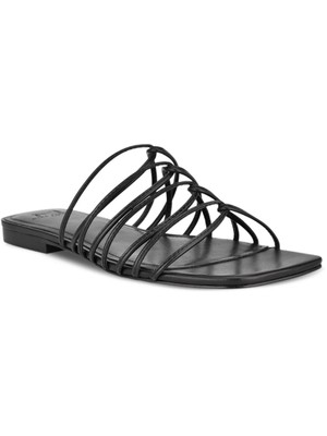 

MARC FISHER LTD Женские черные кожаные шлепанцы без шнурков Marcio Toe 9,5 м, Черный, MLMARCIO