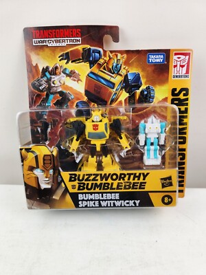 Transformers Buzzworthy Bumblebee & Spike WitwickyWar For Cybertron NEW 2020