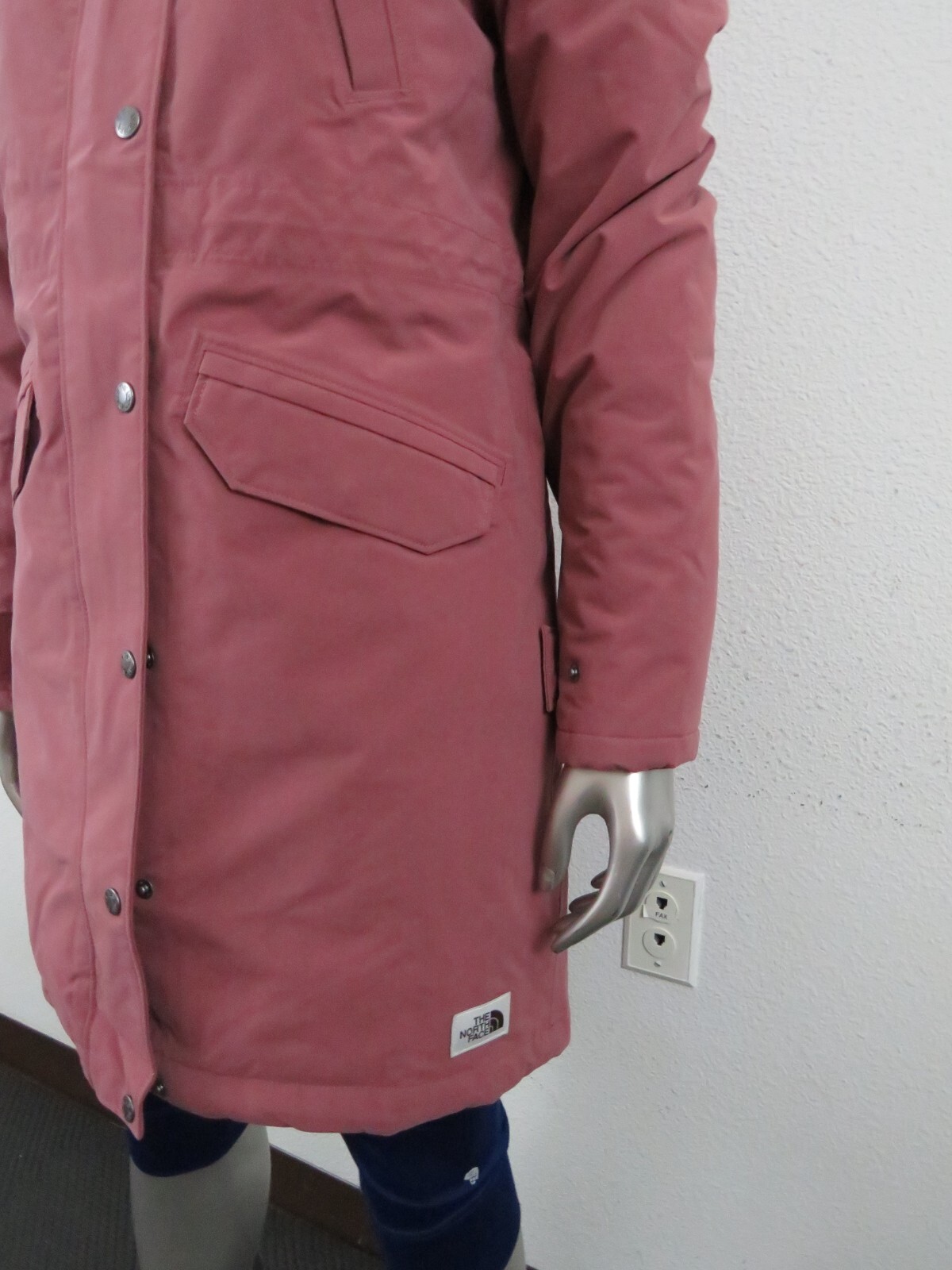 Pre-owned The North Face Womens  Tnf Snow Down Hooded Parka Warm Winter Jacket - Ginger In Wild Ginger