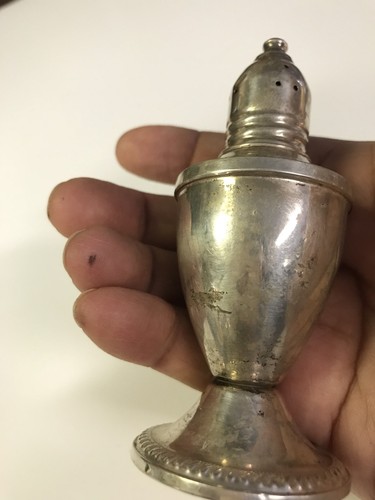 Vintage Salt Shaker Sterling Silver.
