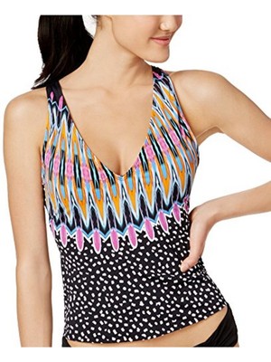 

Черная женская майка BAR III Tankini Top с принтом Magic Touch, Черный
