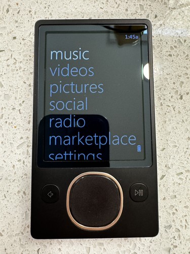 Microsoft Zune 80GB Black w/ New Battery Installed - Great C