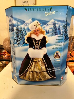 happy holidays special edition barbie 395571059389