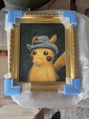 Van Gogh Giclée, Pikachu™ 金枠 Mサイズ Van Gogh Giclée, Pikachu™ 金枠 Mサイズ Van Gogh Giclée