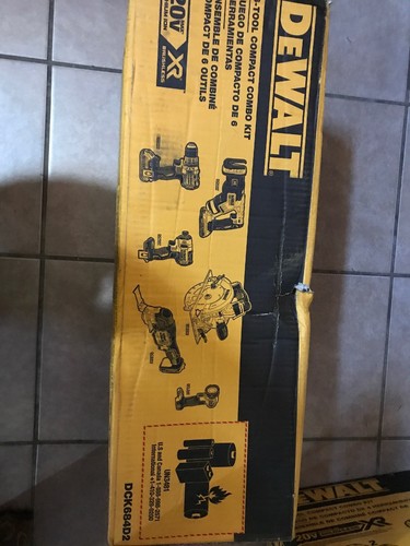 Dewalt 20V 6-Tool XR Brushless Combo Kit DCK684D2 New