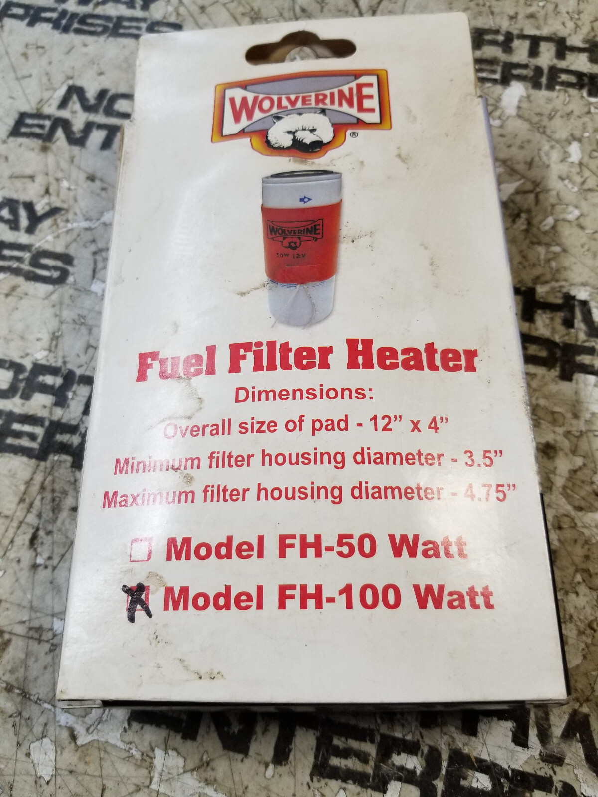WOLVERENE FH-100 WATT FUEL FILTER HEATER 100W 12V - Picture 5 of 6