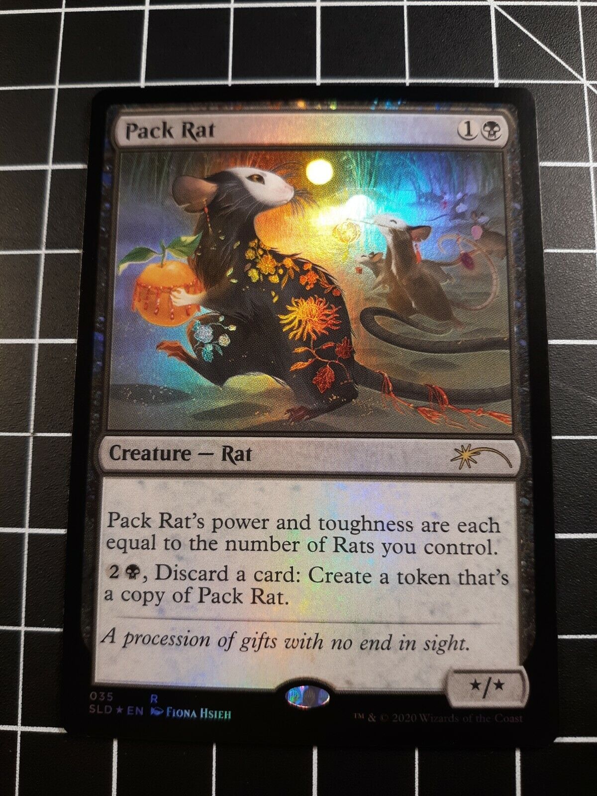 Pack Rat FOIL Alt Variant Art MTG Secret Lair Year of the Pack Rat FOIL Alt Variant Art MTG Secret Lair Year of the
