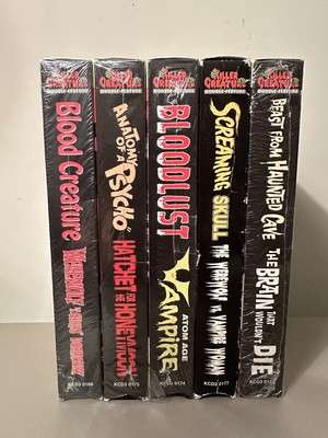 Killer Creature Double Feature VHS Lot