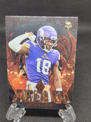 2023 Panini Phoenix #FU-11 Justin Jefferson Fired Up Minnesota Vikings
