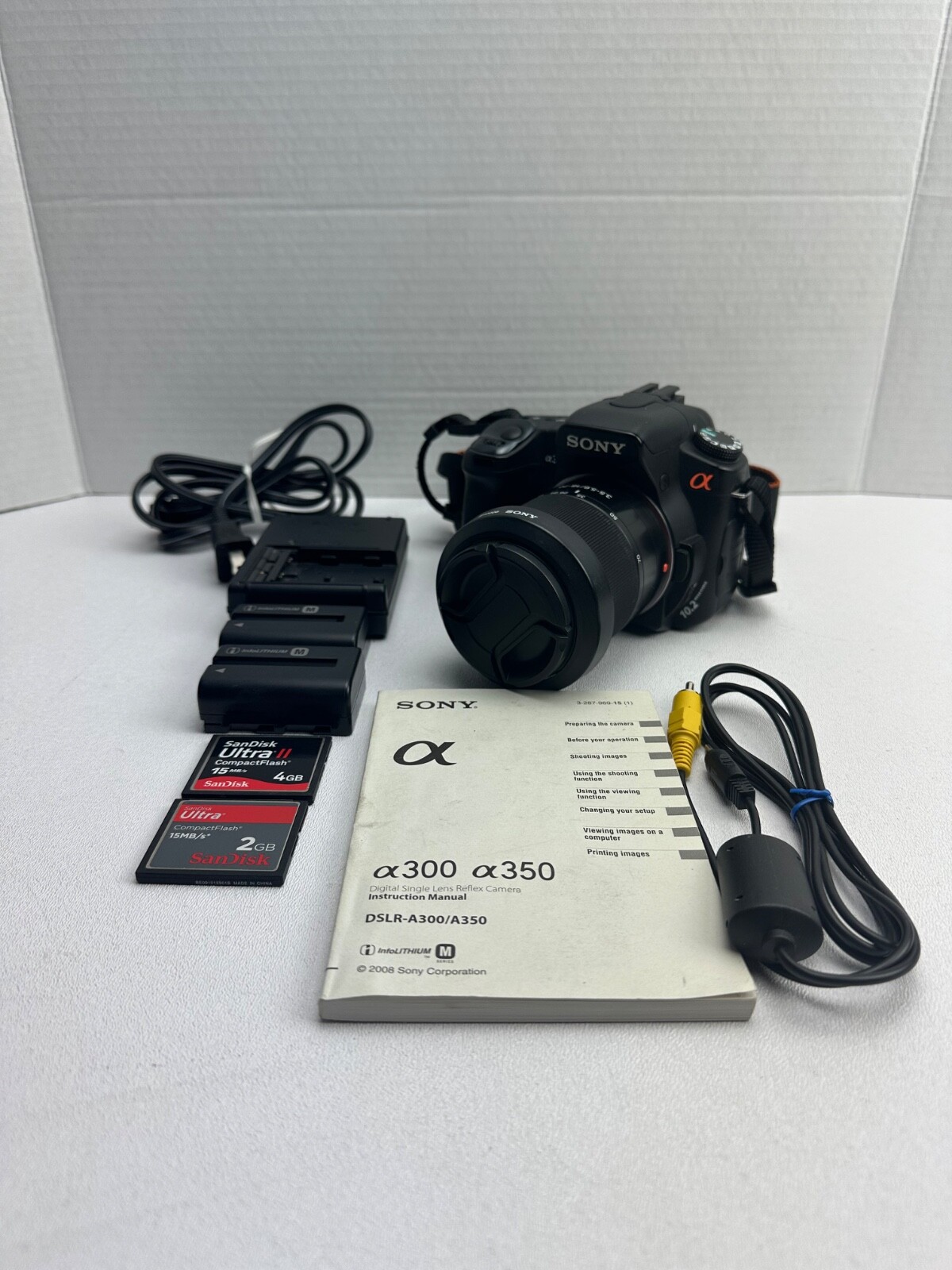 SONY α300 Sony Alpha A300 Camera 10.2MP DSLR Sony FOR PARTS / REPAIR