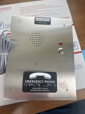 Emergency Phone - Alpha RCB2100SFR Refuge Call Box-flush-Stainless Steel-120V