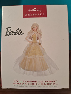 2023 Hallmark Holiday Barbie Keepsake Ornament 9th in Series NIB  Free Shipping