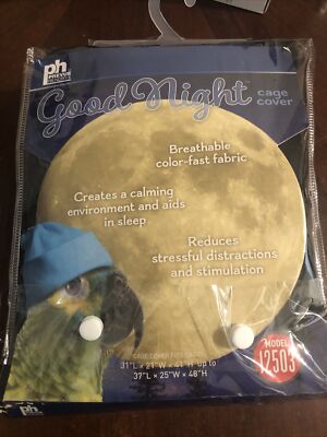 Prevue Pet Bird Black Cage Cover 12503 Fits Cages up to 31 L x 21 W x 41 H DA
