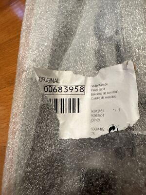 00683958 Bosch Dishwasher Genuine Display Panel Assembly