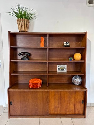 Bibliothèque moderniste en bois années 50/60 - Mid century modern