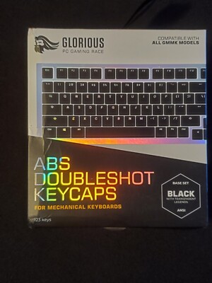 Glorious PC Gaming Race GMMK ABS Doubleshot  US GLO-KC-ABS-USKIT-B 123pc ANSI