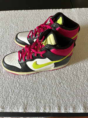 Nike Dunk High 2012 Mens Size 12 Pink Black Athletic Shoes Sneakers 317982-127