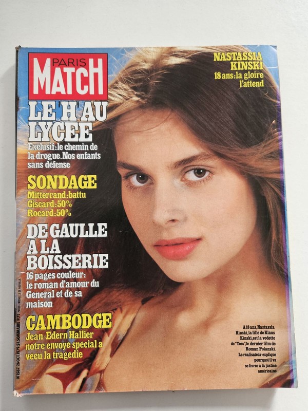 Magazine Mode Fashion Paris Match #1587 26 Octobre 1979 Nastassia Kinski