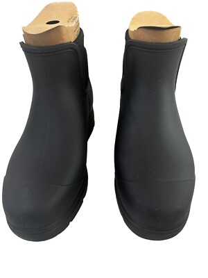 UGG DROPLET RAIN BOOTS. BLACK WATERPROOF RUBBER WOOL INSOLE Women s SIZE 5