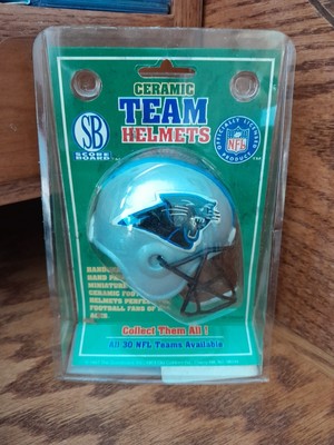 CAROLINA PANTHERS 1997 CERAMIC HAND PAINTED TEAM HELMET - SCORE BOARD INC