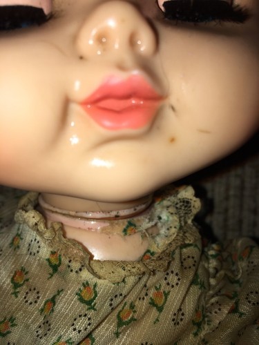 Vintage 17 inch 1965 Remco Ind Inc Plastic Doll, Sleepy Eyes