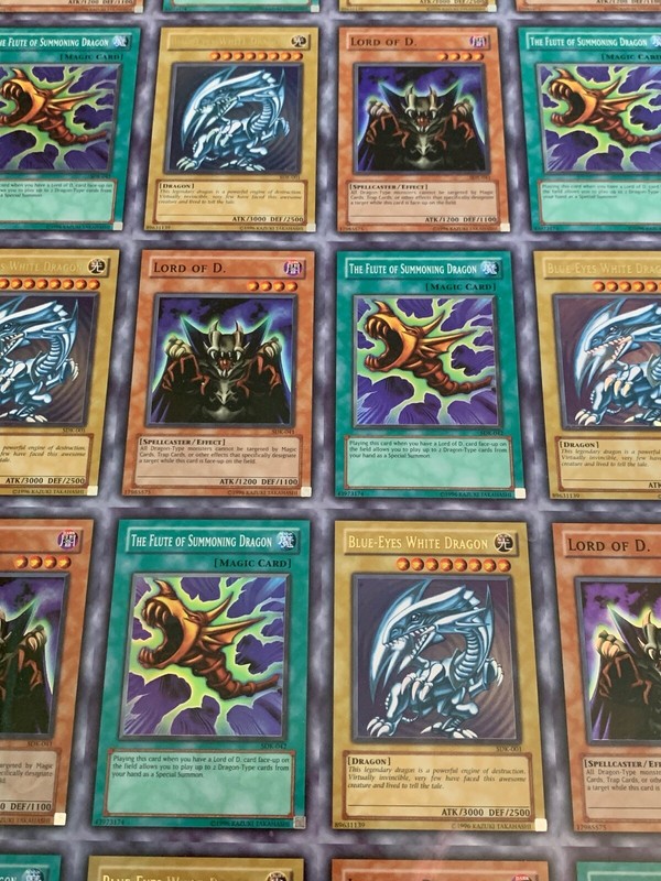 Yugioh 2002 Starter Deck Yugi + Kaiba Factory UNCUT SHEET Blue-Eyes White  Dragon | eBay