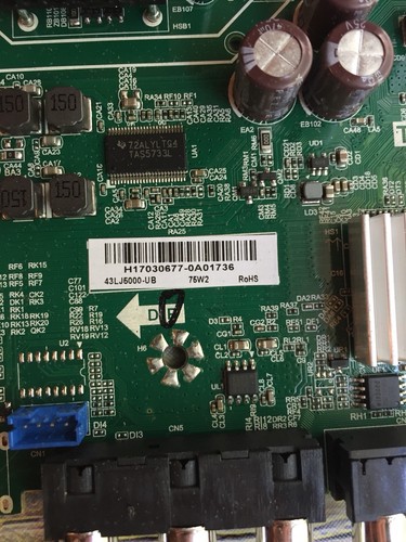 LG 43LJ500M-UB Main Board H17030677 TP.MS3553.PB765