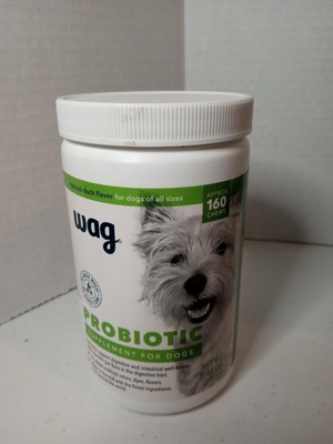 Wag Probiotic Supplement Soft Chews for Dogs (160 Count) 10/24