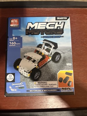 STEM Toy Mech Motors ''Dragster'' Motorized Mechanized Building Set Workshop