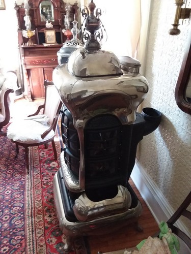 Antique 1886 Art Bengal coal burning Parlor Stove
