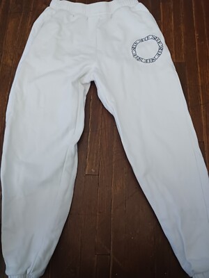 Ksubi Womens Fleece Cotton Sweatpants Lounge Pants White  Medium 
