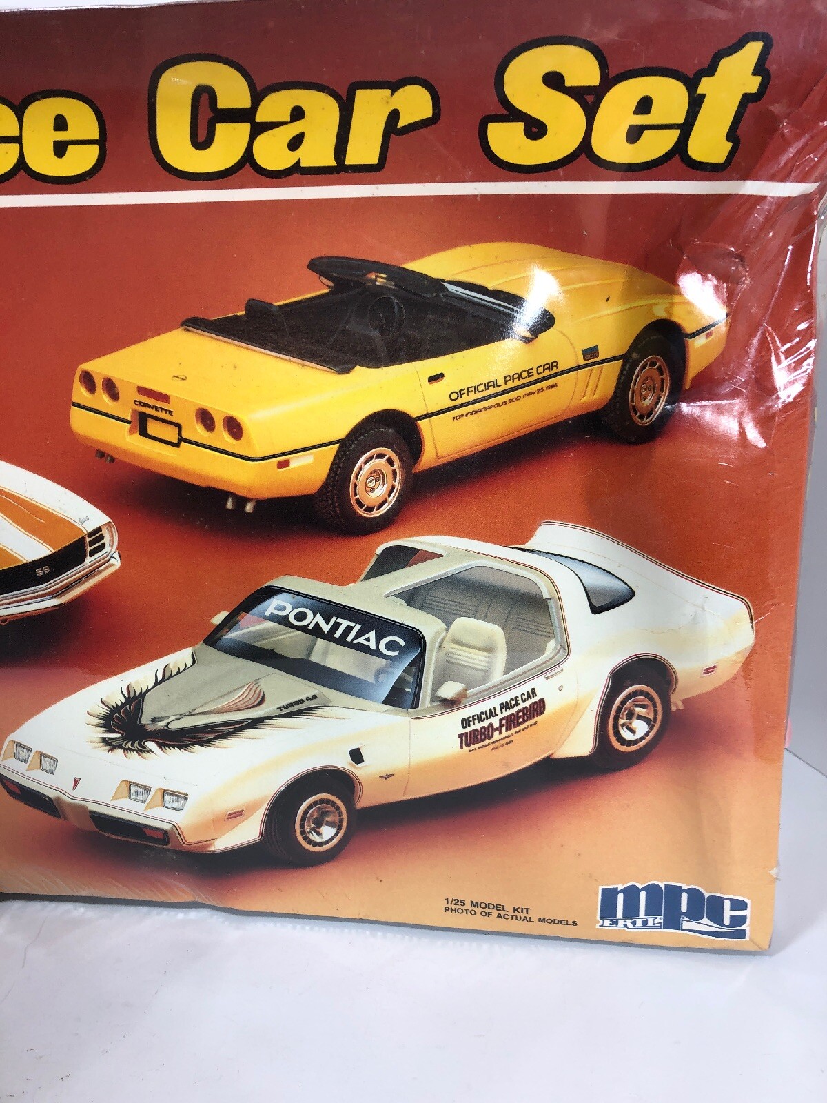 MPC #6215 3 Car Indy Pace Car Set '69 Camaro, '80 Firebird, '86 Vette SEALED!!