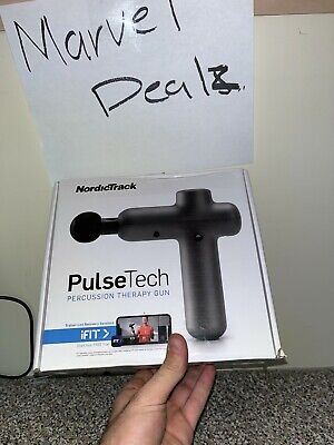 NordicTrack PulseTech Percussion Therapy Gun With 6 Massage Heads