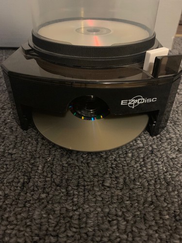 EZ Disc CD/DVD/ Blue Ray/Blank Media Simple One Push Dispenser 100 Disc Capacity