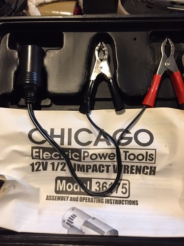 Emergency Flat Tire Removal Impact Wrench Roadside Kit Lug Nut Remover 12V 1/2in