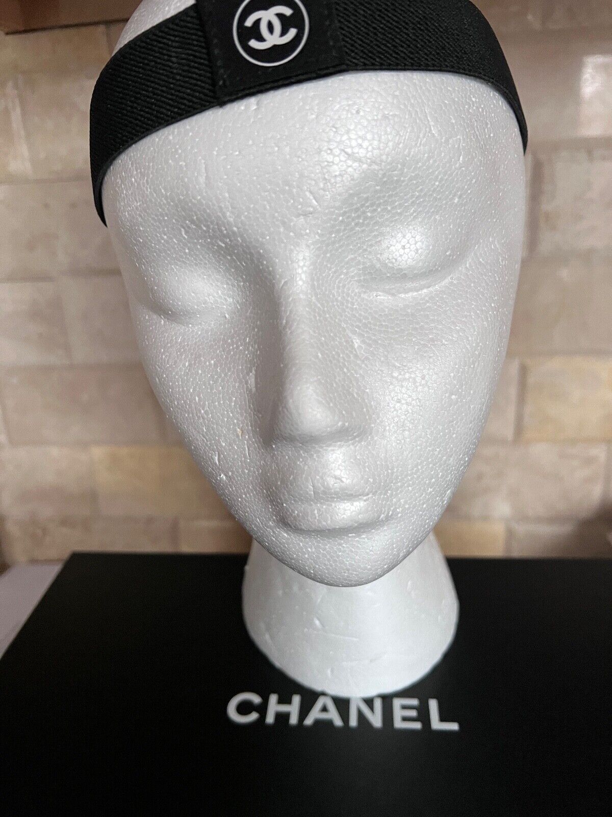 CHANEL Vintage Classic Sport Black headband with CC logo | eBay CHANEL Vintage Classic Sport Black headband with CC logo | eBay