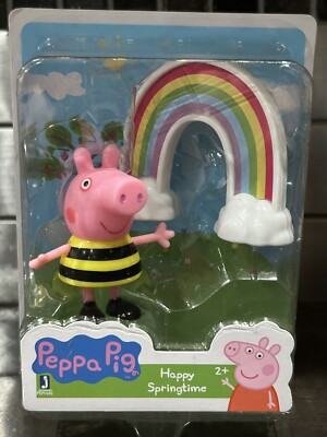 Peppa Pig Friends & Fun Happy Springtime Peppa Figure w/ Rainbow