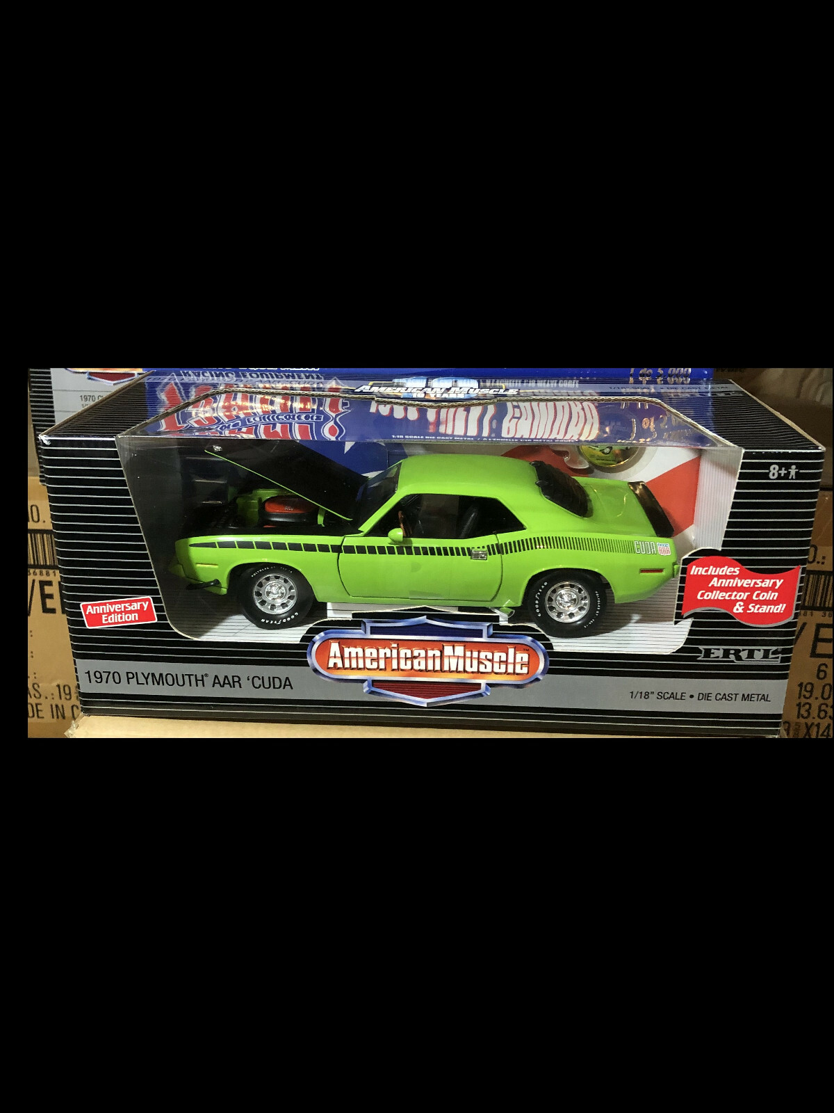 1970 Plymouth AAR Cuda Green 1:18 Ertl American Muscle 32918
