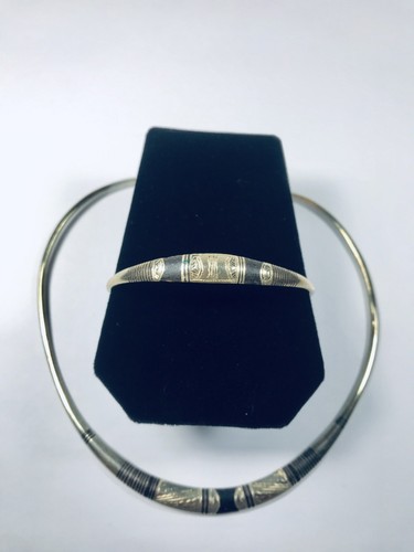 Mali Africa Tribal Tuareg Silver Jewelry Set