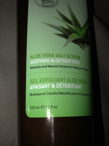 2 Ahava Aloe Vera Salt Scrub Soothing Detoxifing 7.5 OZ Dead Sea Essentials...Z4