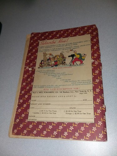 Raggedy Ann and Andy #4 dell comics 1946 Golden age Walt Kelly Art cartoon kids