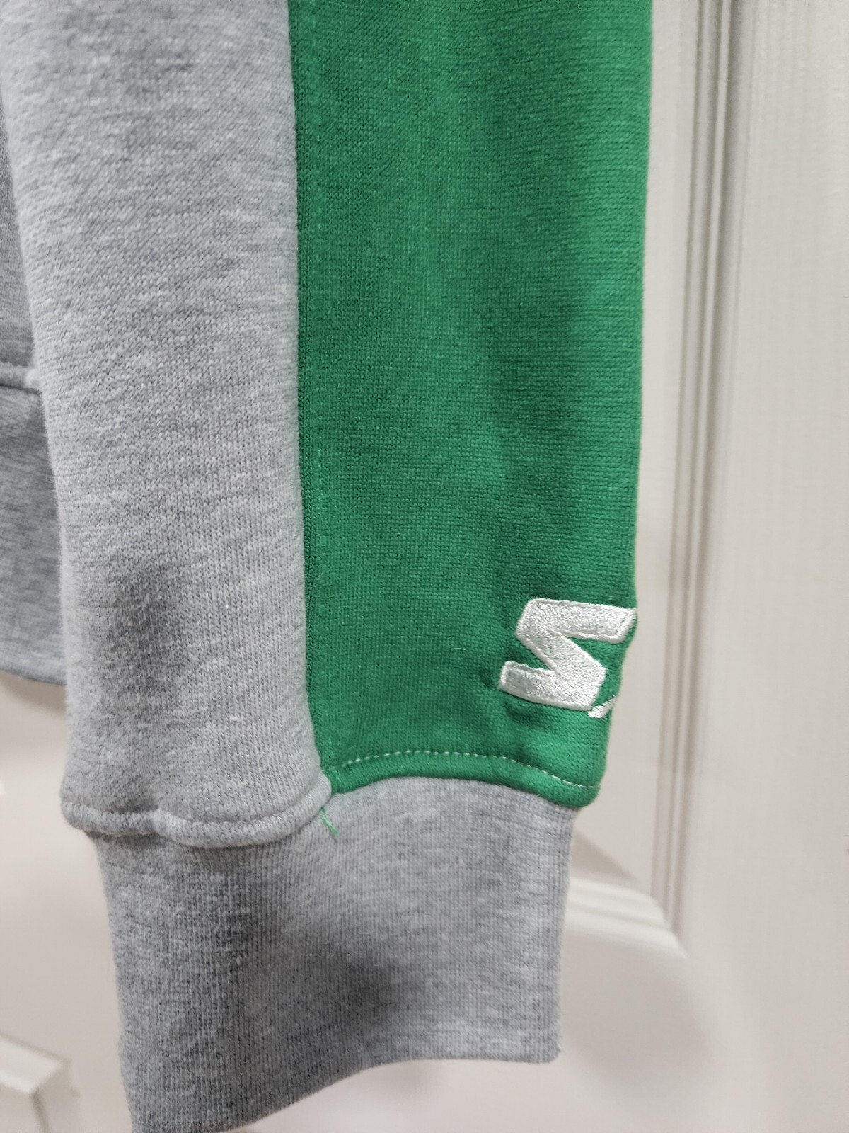 Philadelphia Eagles Starter Crewneck Sweatshirt Retro Gray Kelly Green Mens XL