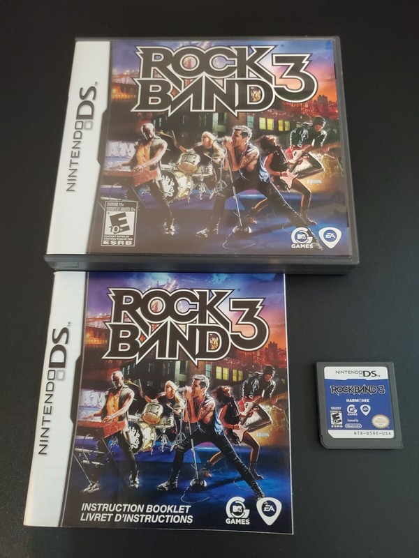 Rockband 3 Rock Band 3 Nintendo DS NRMT condition COMPLETE n box | eBay