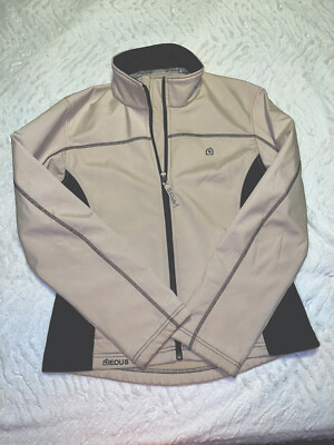 Eous Equestrian Riding Jacket- Creme Color Black Sides/stitching Size SMALL