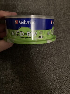 Verbatim 95169 CD-RW 700MB 80Min  25-Disc Factory Sealed 