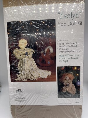 Vintage Fuller Mop Doll kit  Art Craft NOS Made In USA Evelyn