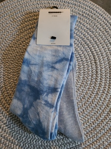 2 Pack Blue Tie Dye Tye Dye Light Blue Size 8 - 13