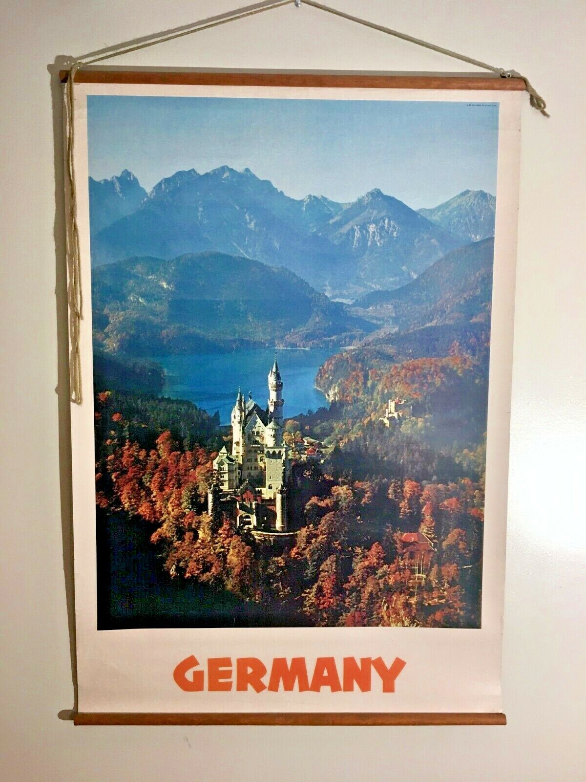 Vintage VTG Original Germany Souvenir Travel Poster B&B Div Stand Pck'g Corp