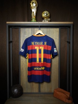 Barcelona 2015/16 Home Jersey – Neymar Jr #11 – Medium – (MPN